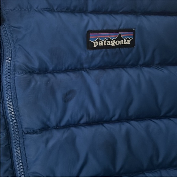 Patagonia kids blue puffer XL - Picture 3 of 5